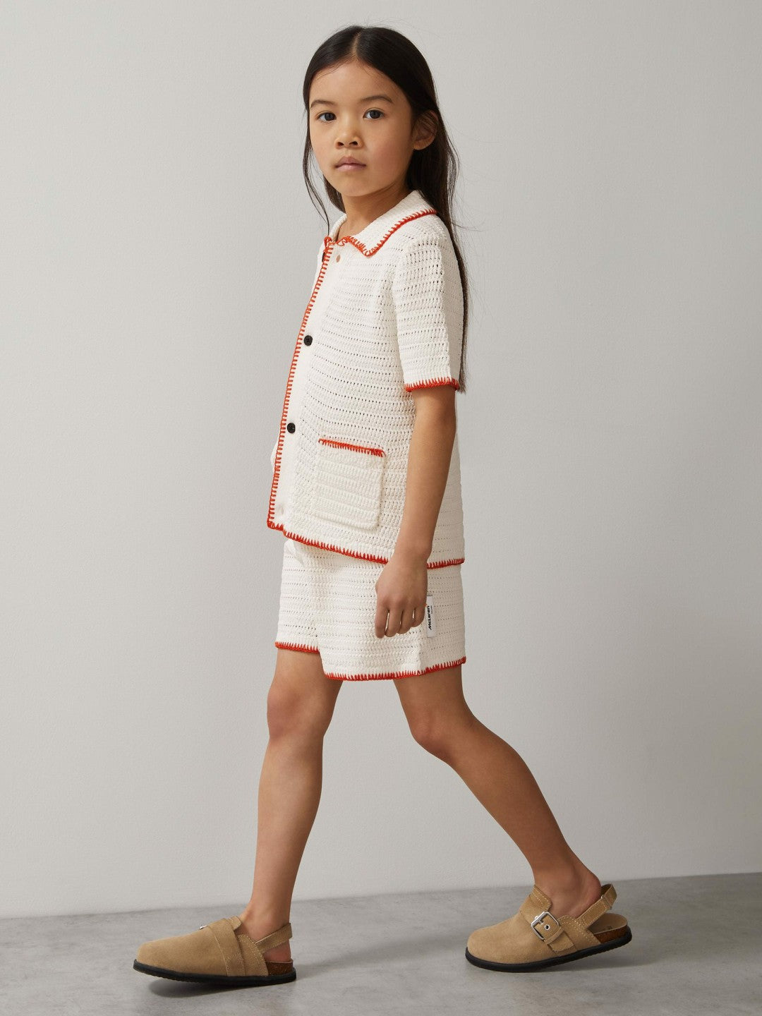 9-13 yrs McLaren F1 Team Crochet Shirt Off White/Orange | Children