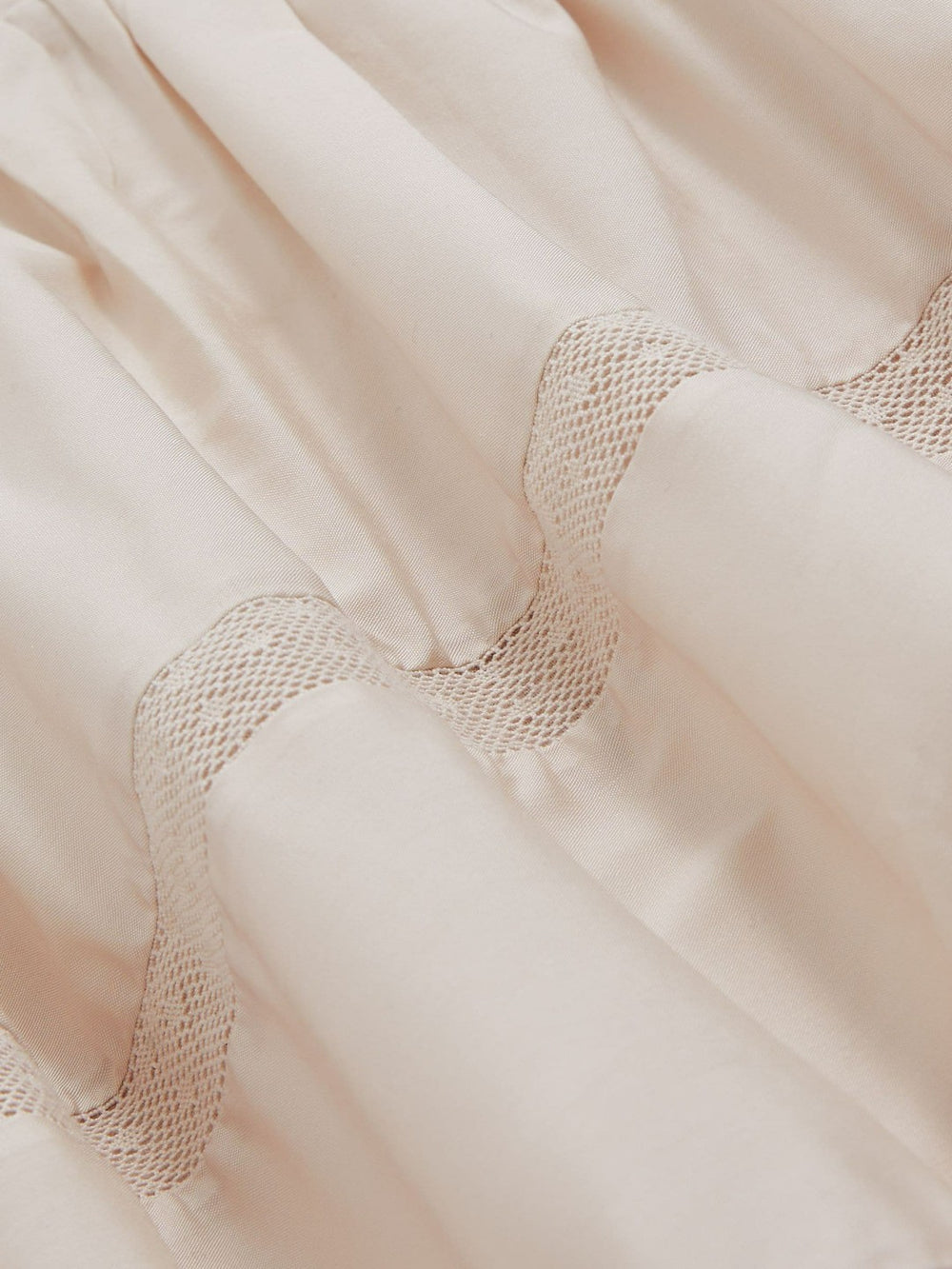 Shirred Ruffle Hem Mini Dress Neutral | Womens