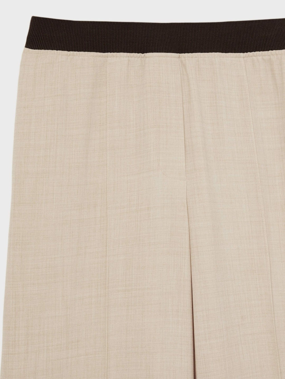 Petite Wide-Leg Elasticated-Waist Trousers Neutral | Womens
