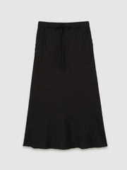 Slip Midi Skirt Black | Womens
