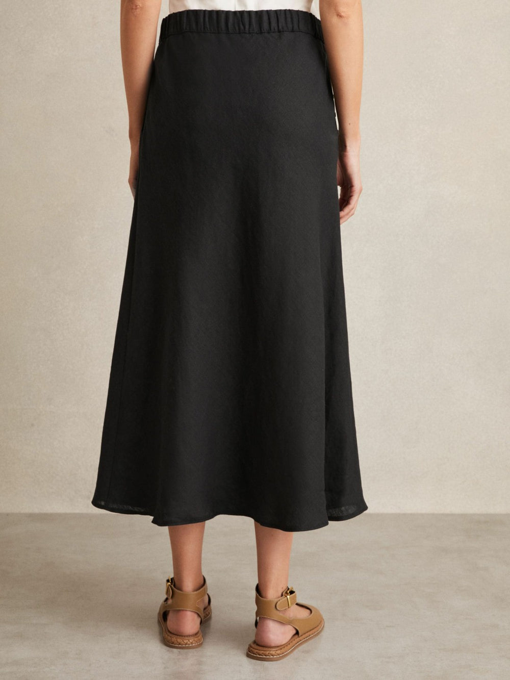 Slip Midi Skirt Black | Womens