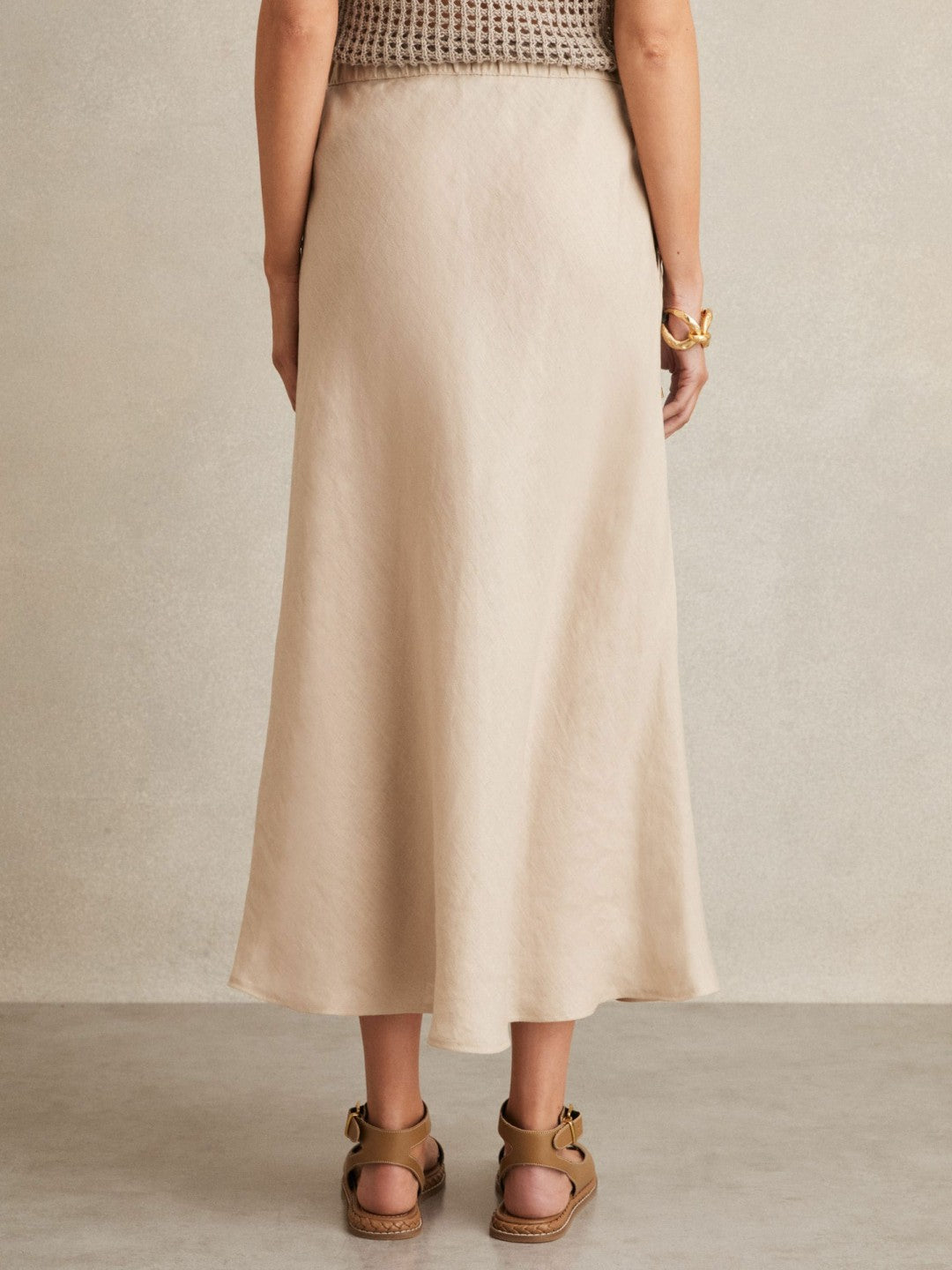 Slip Midi Skirt Neutral | Womens