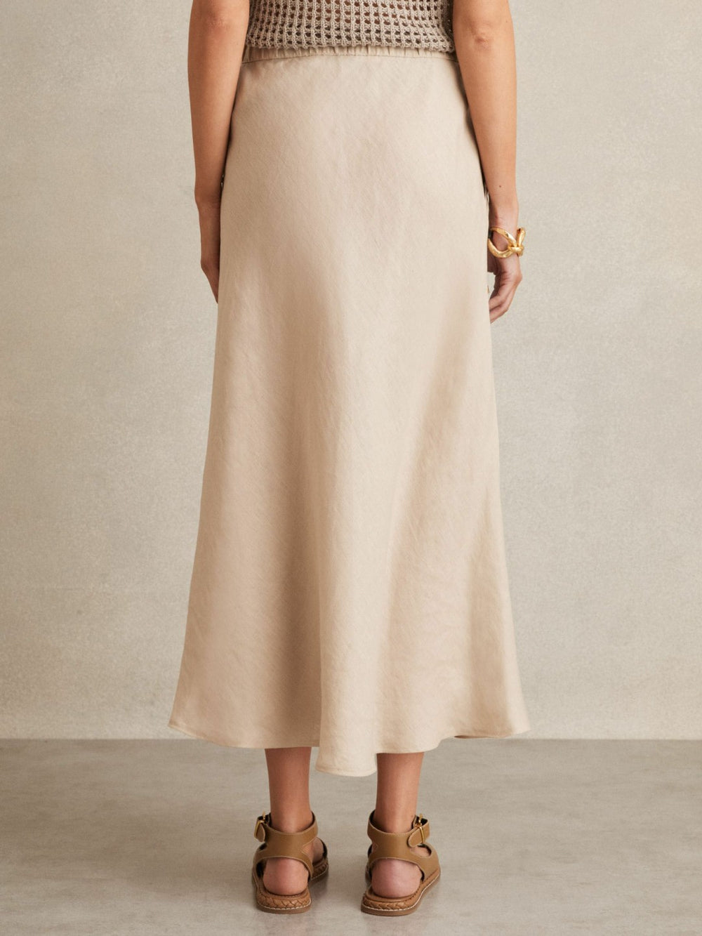 Slip Midi Skirt Neutral | Womens