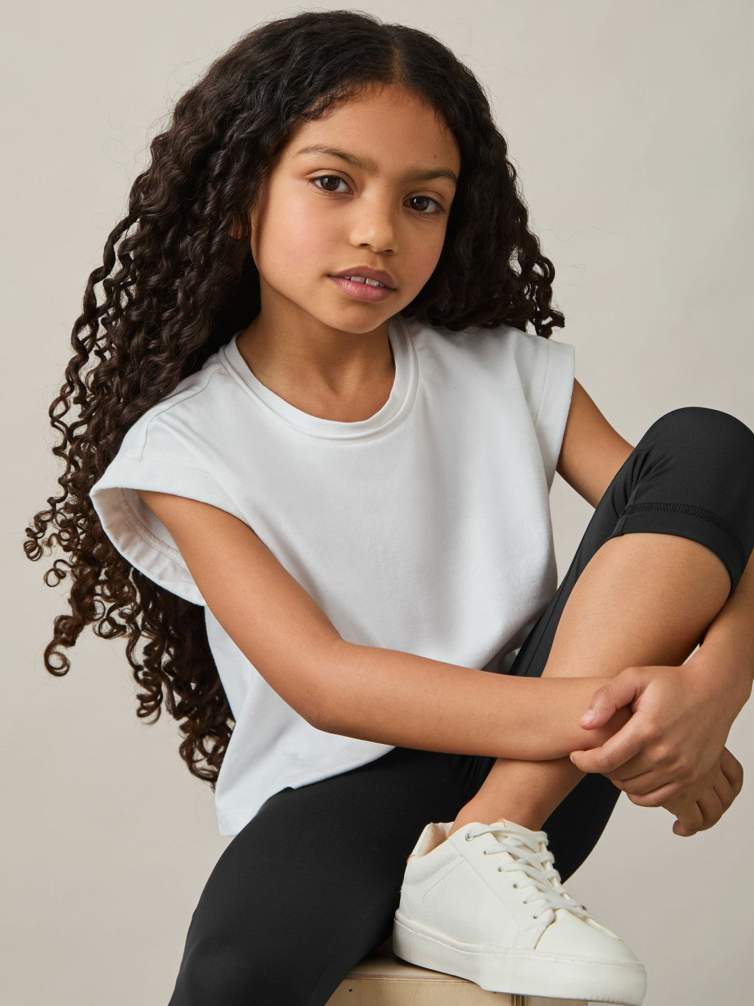 13-14 yrs Three-Quarter Length Leggings Black | Children