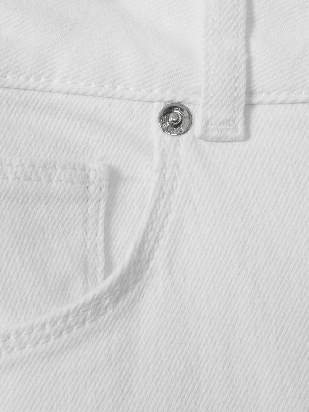 Petite Mid-Rise Straight-Leg Jeans White | Womens