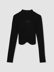 McLaren F1 Team Cut-Out Knit Crop Top Black | Womens