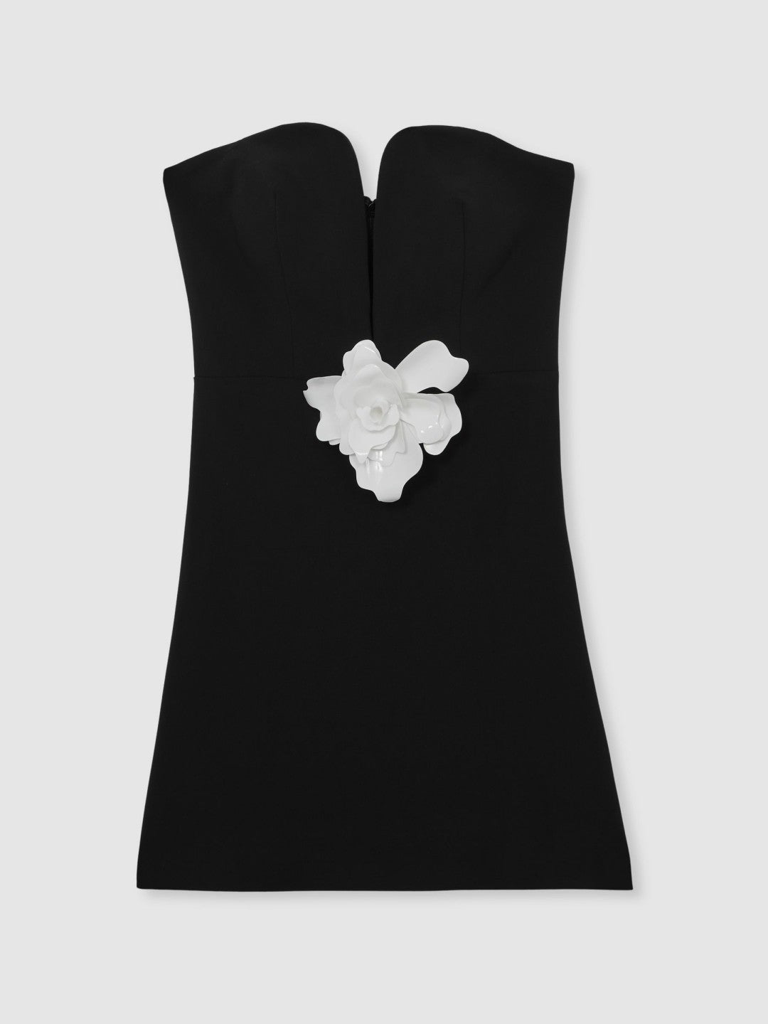 Halston Strapless Fitted Mini Dress Black | Womens