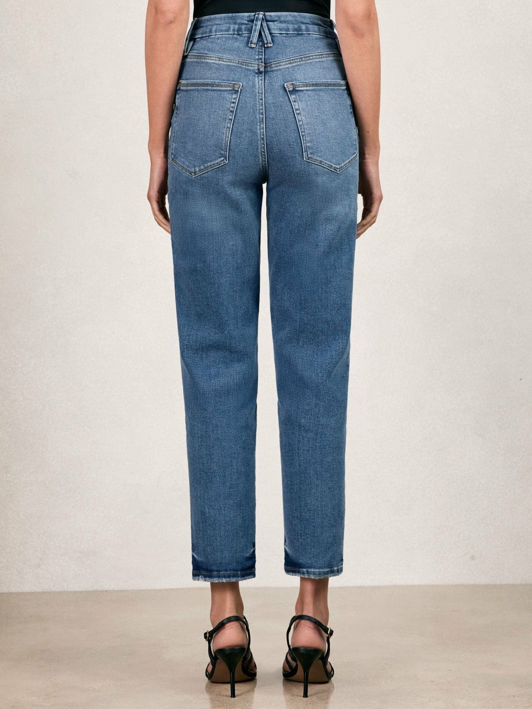Straight Compression Jeans Indigo Blue | Womens
