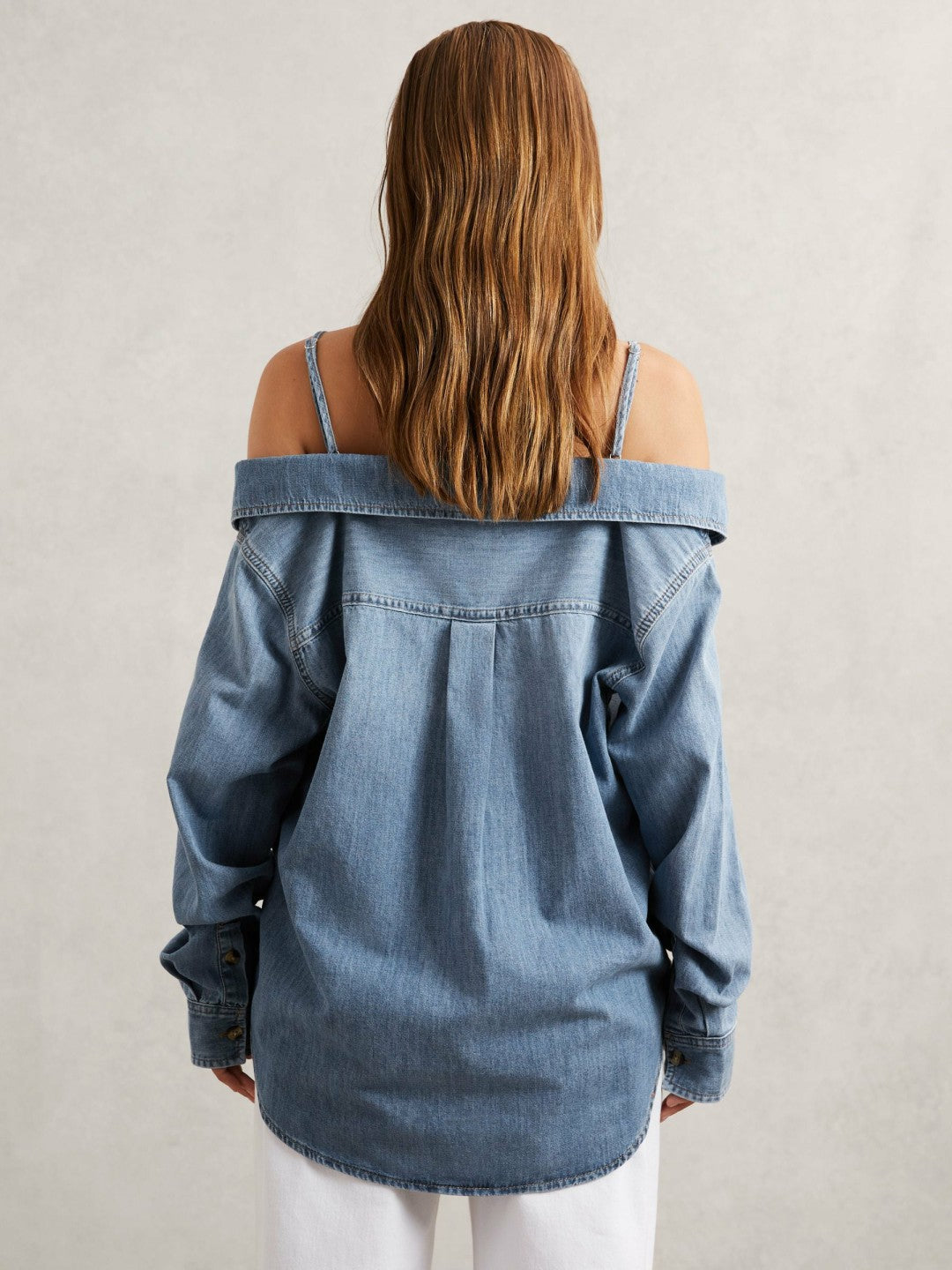 100% Cotton Shirt Indigo Blue | Womens