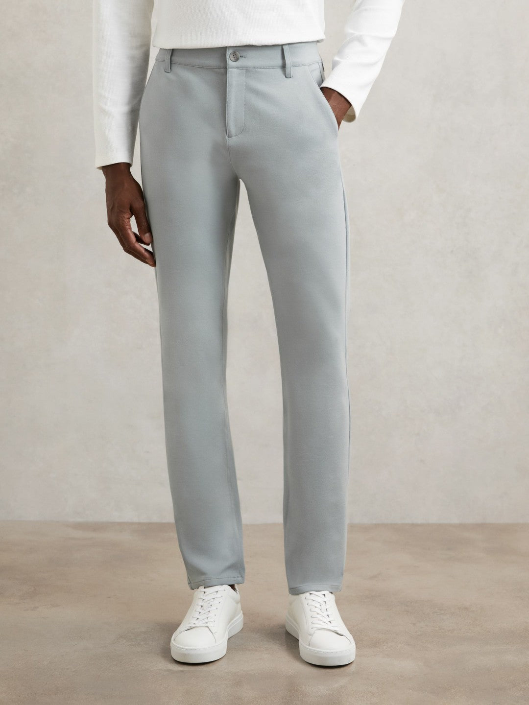 Paige Slim-Fit Stretch Trousers Moon Shadow Blue | Mens