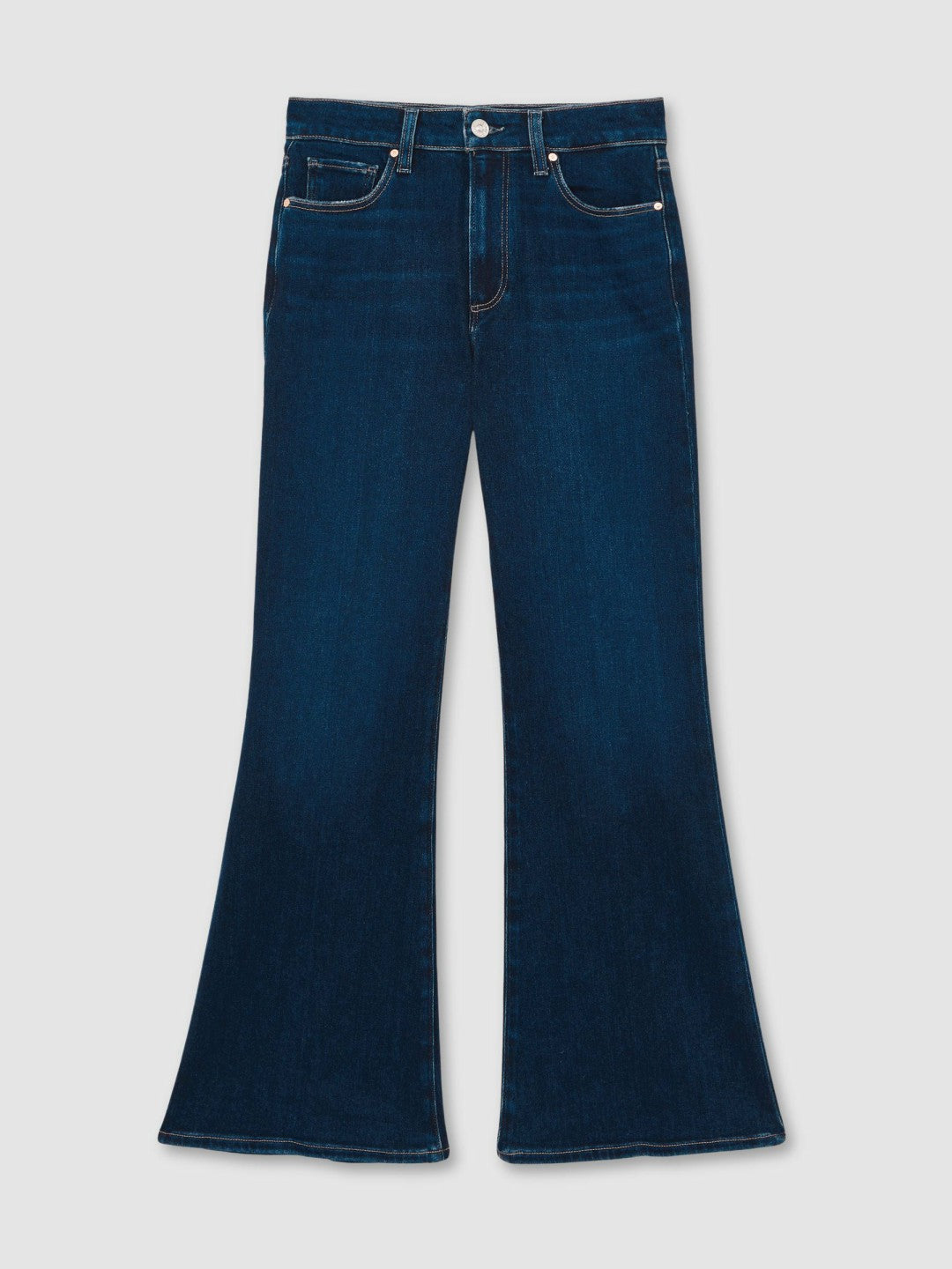 Paige High Rise Flared Jeans Marciella Blue | Womens