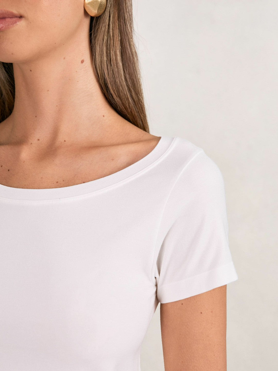 Short Sleeve T-Shirt Cream | Womens