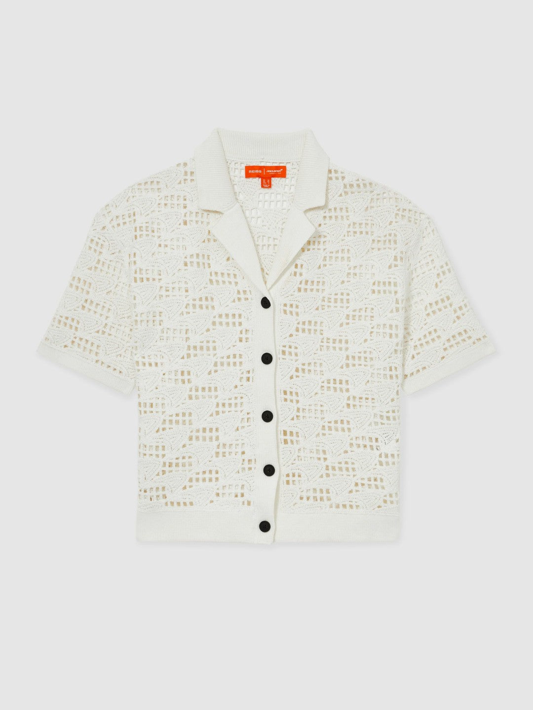 McLaren F1 Team Speedmark Crochet Shirt White | Womens
