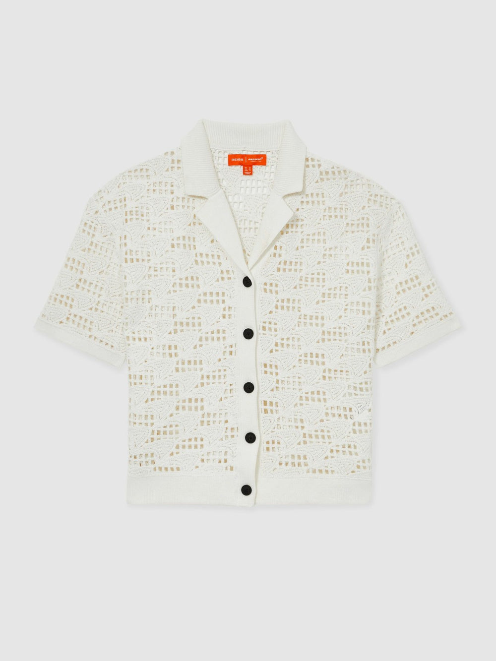 McLaren F1 Team Speedmark Crochet Shirt White | Womens