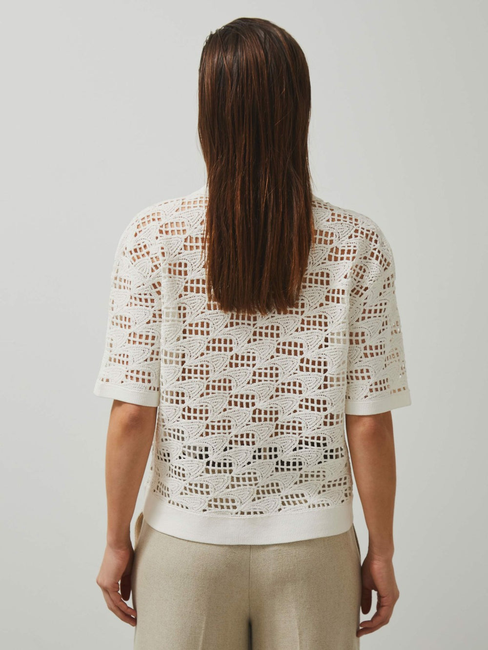 McLaren F1 Team Speedmark Crochet Shirt White | Womens
