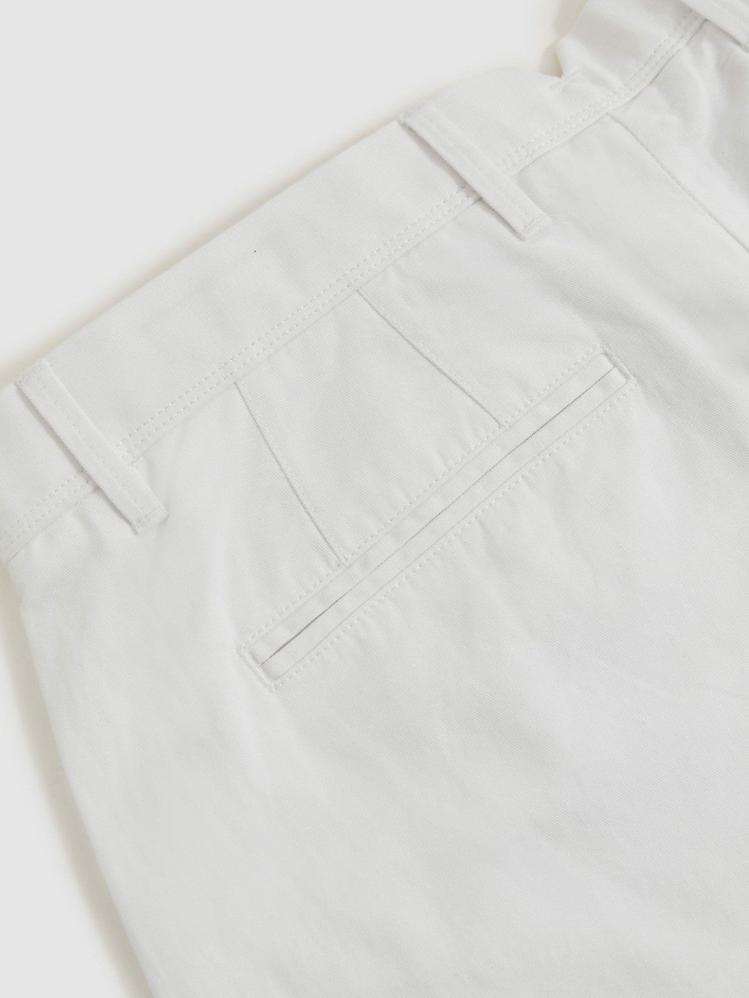 Cotton-Linen Relaxed-Fit Trousers White | Mens