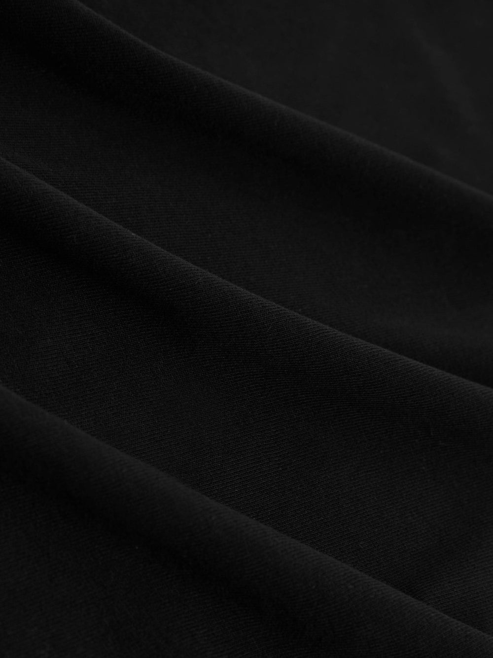 Brushed-Cotton V-Neck T-Shirt Black | Womens