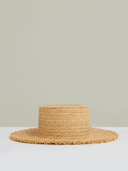 Straw Boater Hat Natural | Womens