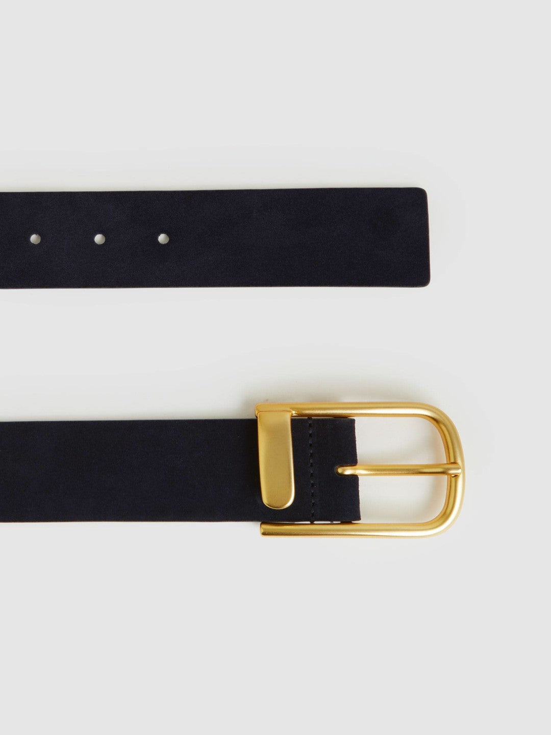 Leather Half Keeper Belt Navy | Womens
