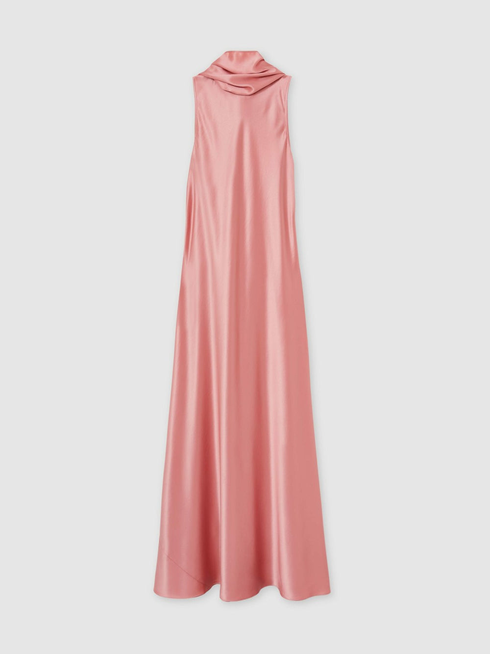 Satin Cape Maxi Dress Pink | Womens