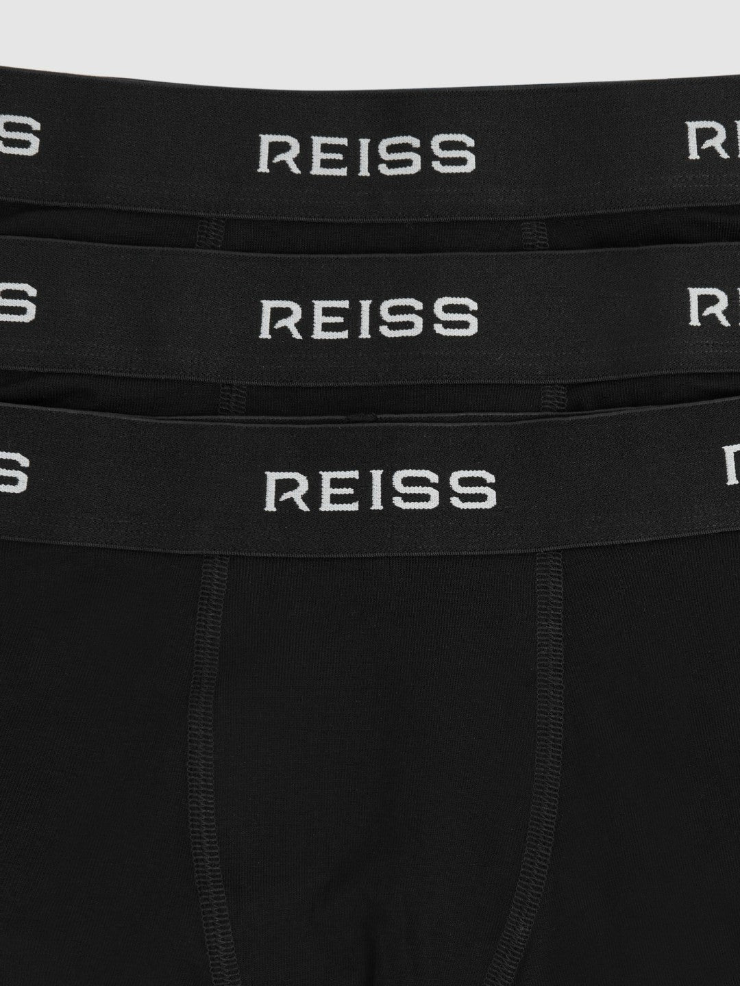 9-13 yrs Stretch-Cotton Logo-Waistband Boxer Shorts 3 Pack Black | Children