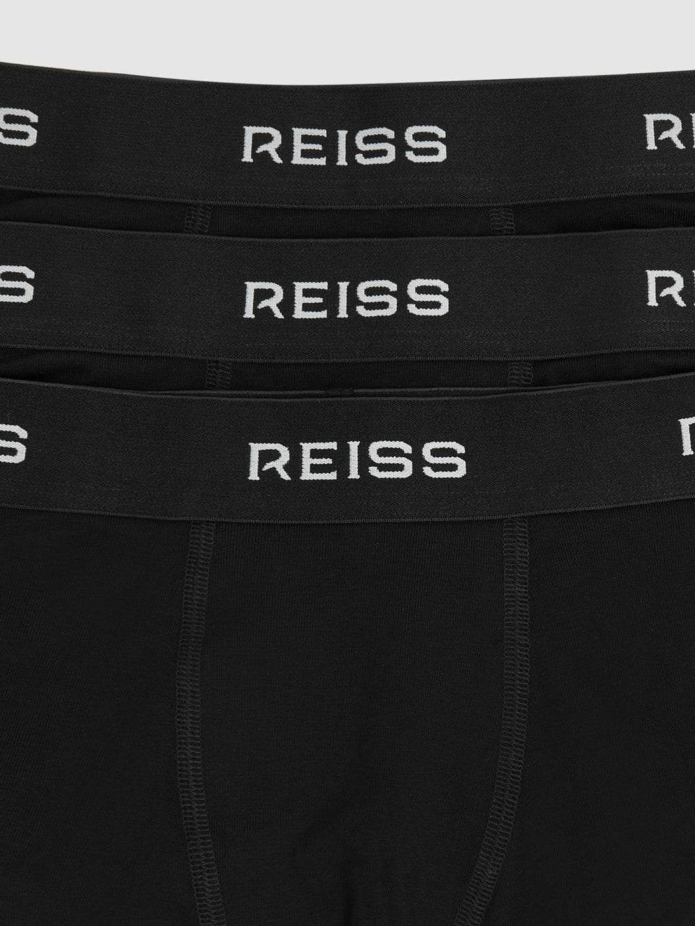 9-13 yrs Stretch-Cotton Logo-Waistband Boxer Shorts 3 Pack Black | Children
