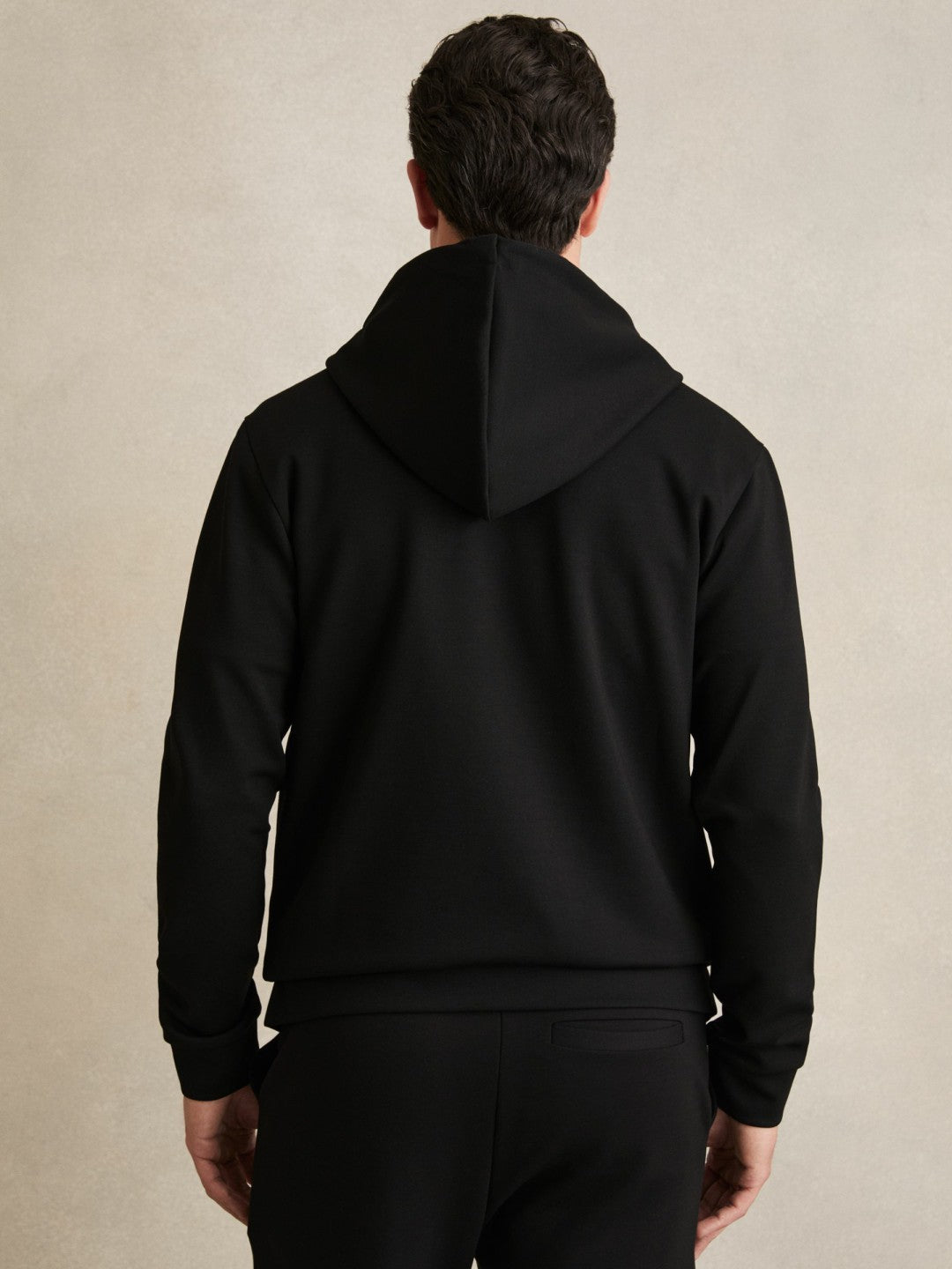 Interlock Zip-Through Hoodie Black | Mens