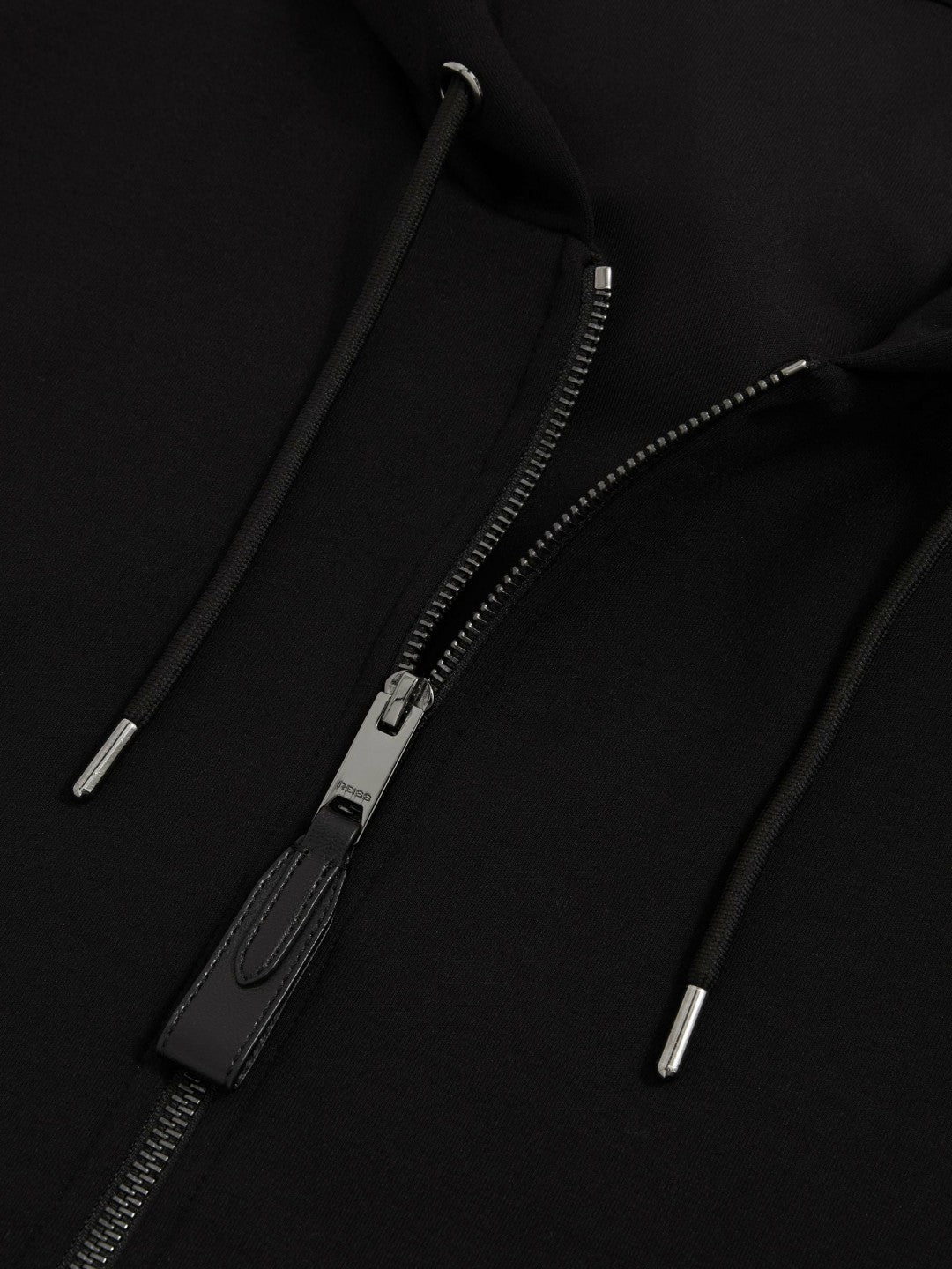 Interlock Zip-Through Hoodie Black | Mens