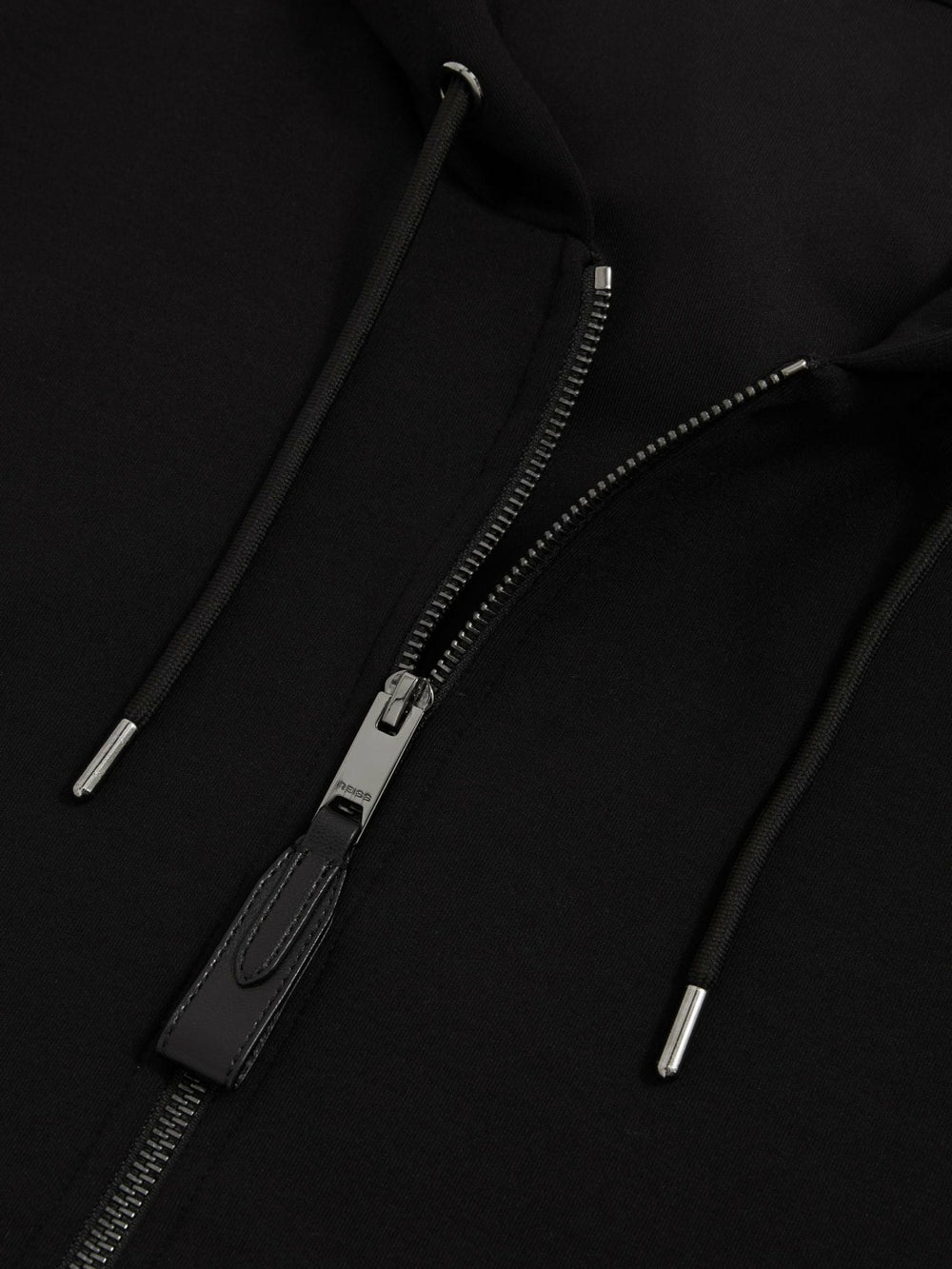 Interlock Zip-Through Hoodie Black | Mens