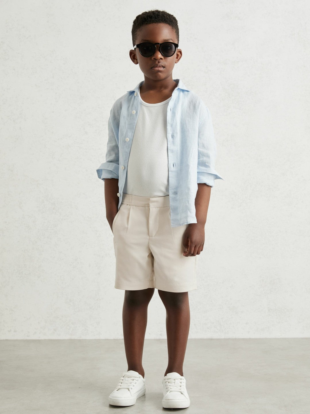 3-9 yrs Relaxed Drawstring Shorts Off White | Children