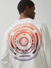 Unisex Fit McLaren F1 Team Tyre-Print T-Shirt White | Mens