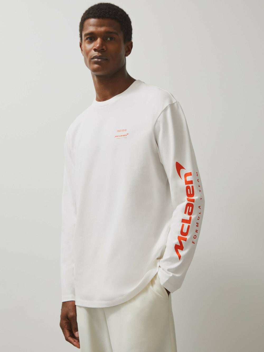 Unisex Fit McLaren F1 Team Tyre-Print T-Shirt White | Mens