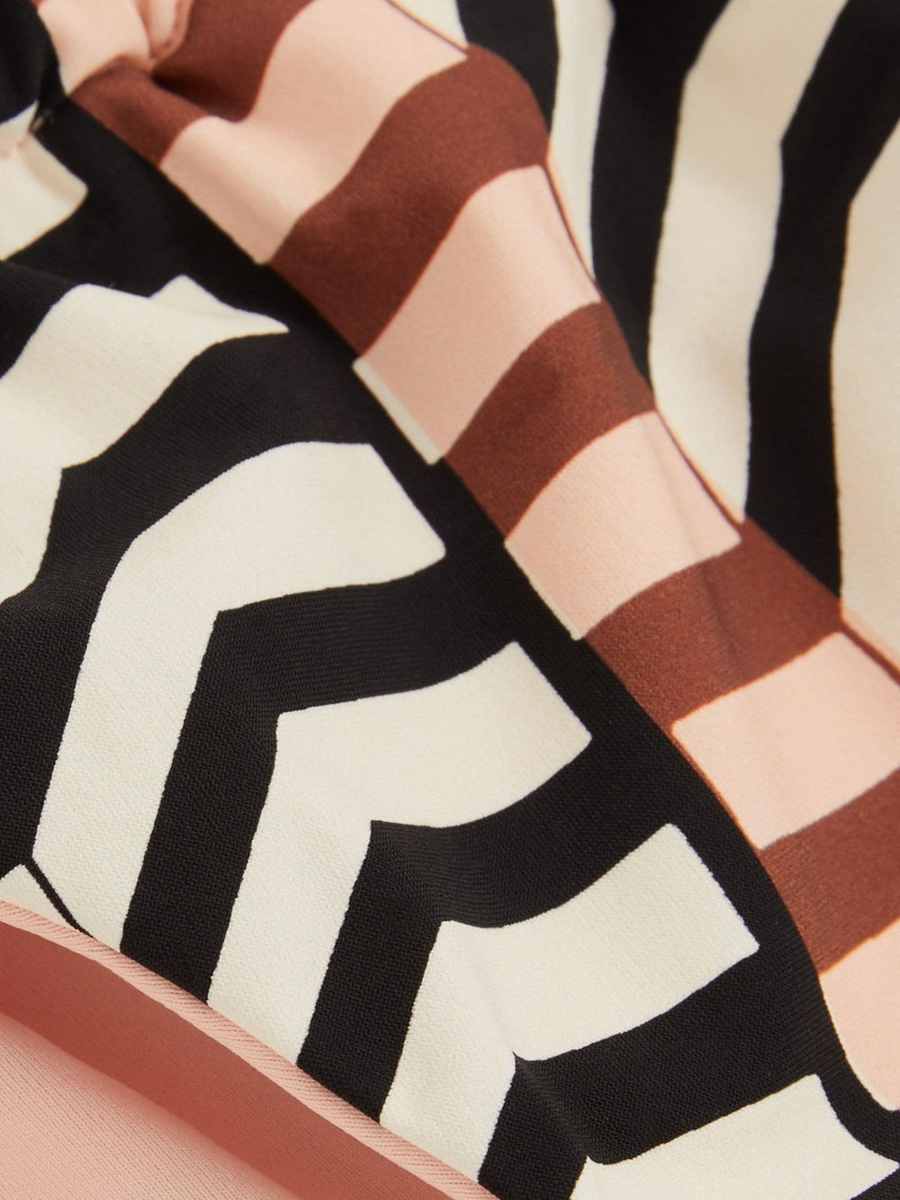 Chevron Stripe Bikini Bottoms Black/Brown | Womens