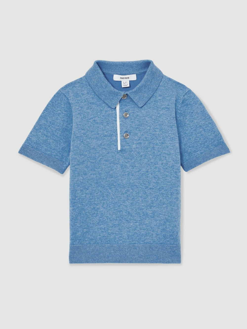 3-9 yrs Contrast Placket Polo Shirt With Cotton Blue | Children
