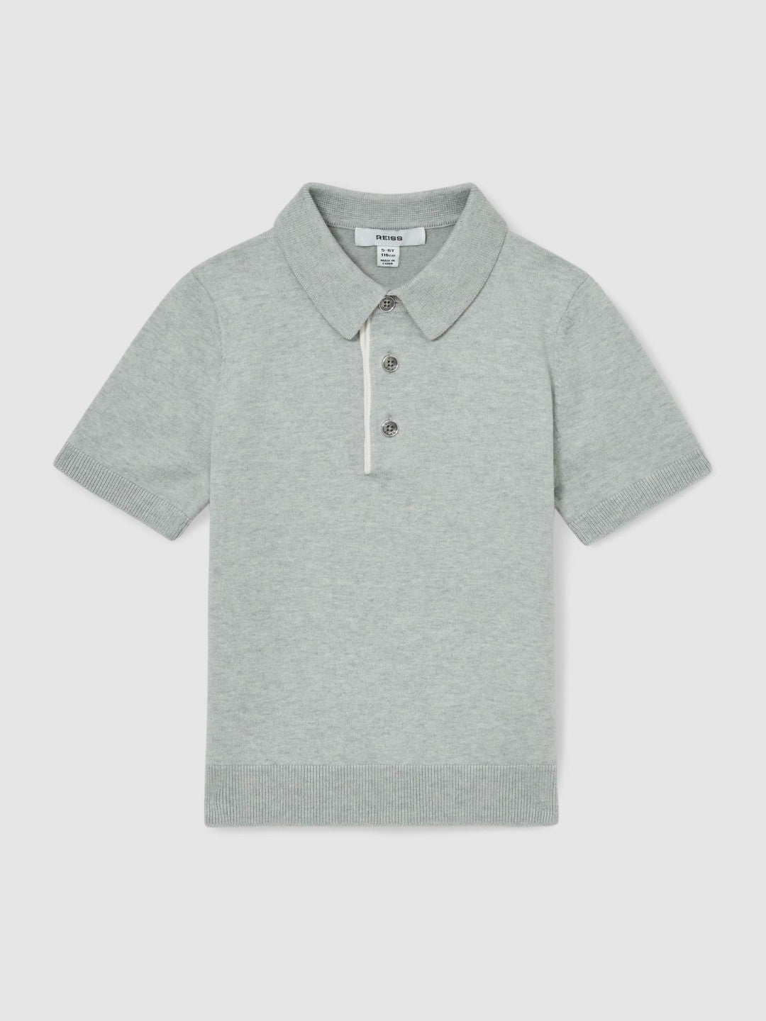 3-9 yrs Contrast Placket Polo Shirt With Cotton Washed Sage | Children