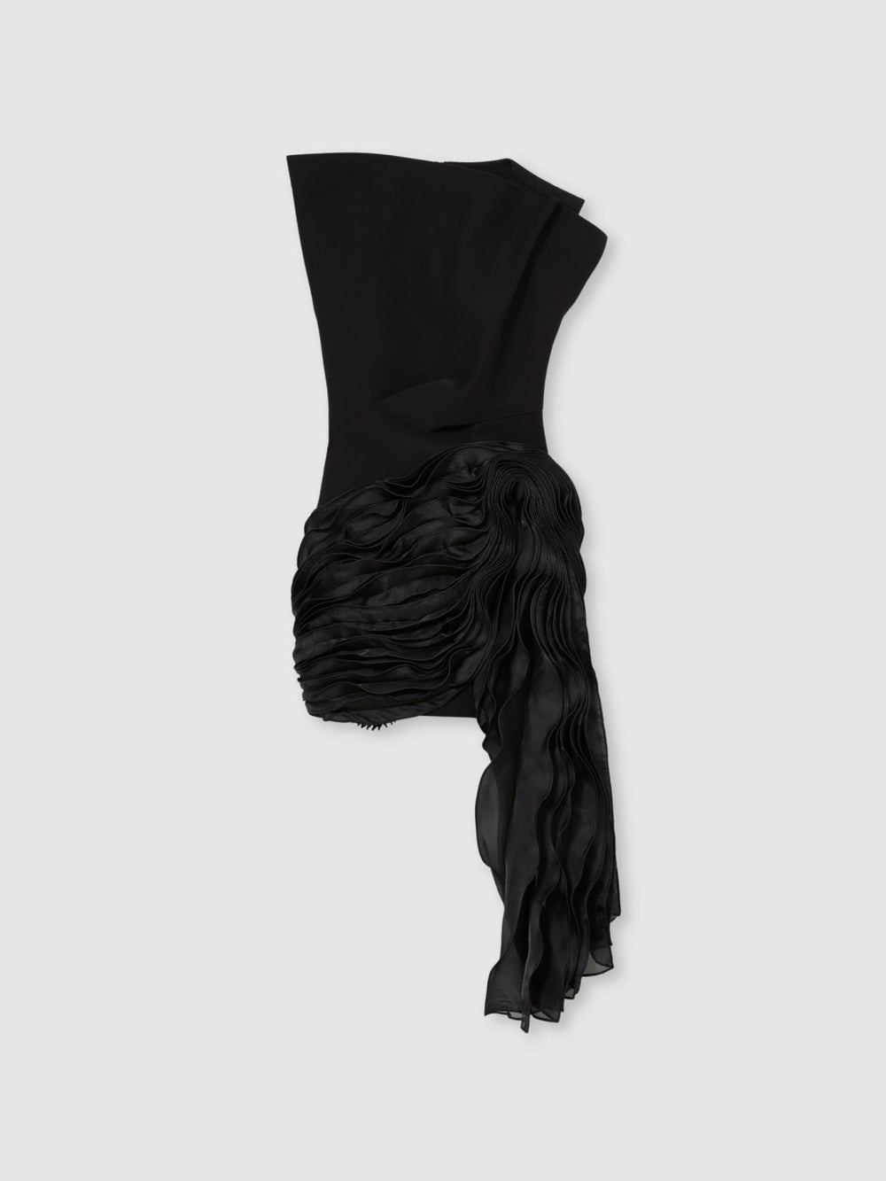 Acler Layered Ruffle Mini Black Dress Black | Womens