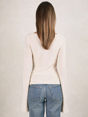 100% Cotton Jumper Ecru | Womens