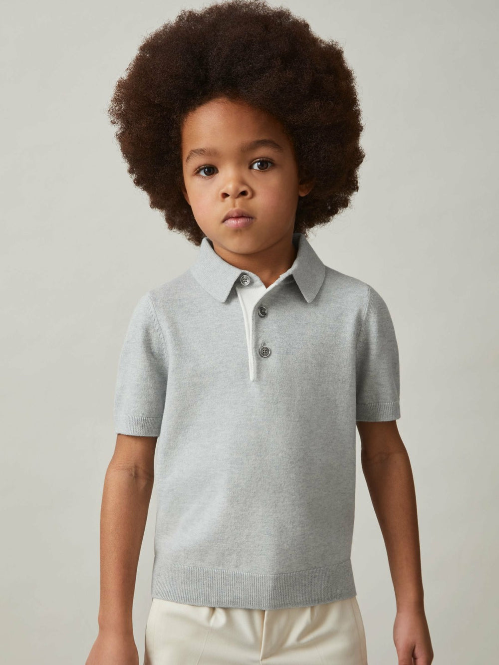 9-13 yrs Contrast Placket Polo Shirt With Cotton Washed Sage | Children
