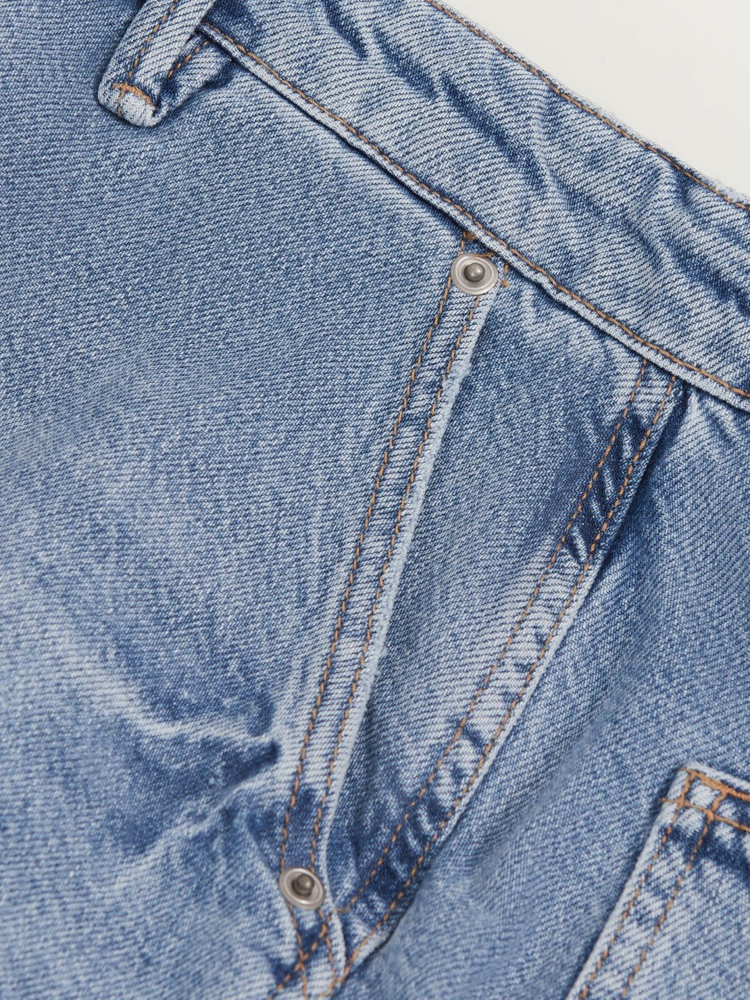 90S Long 100% Cotton Shorts Indigo Blue | Womens