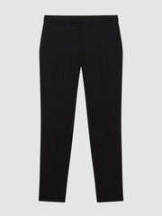 Slim-Fit Internal-Drawstring Trousers Black | Mens