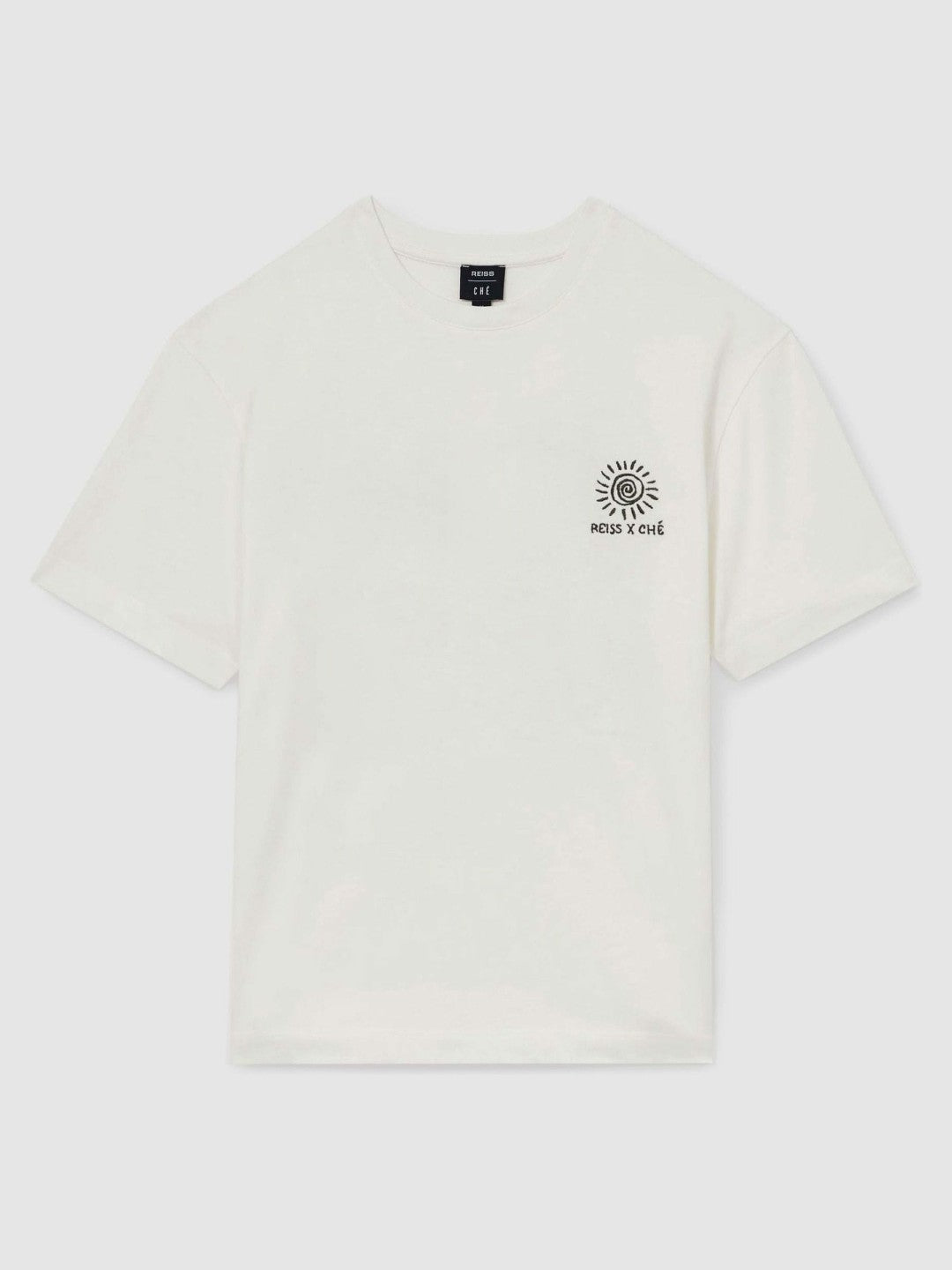 | Ché Cotton Palm-Tree T-Shirt White | Mens