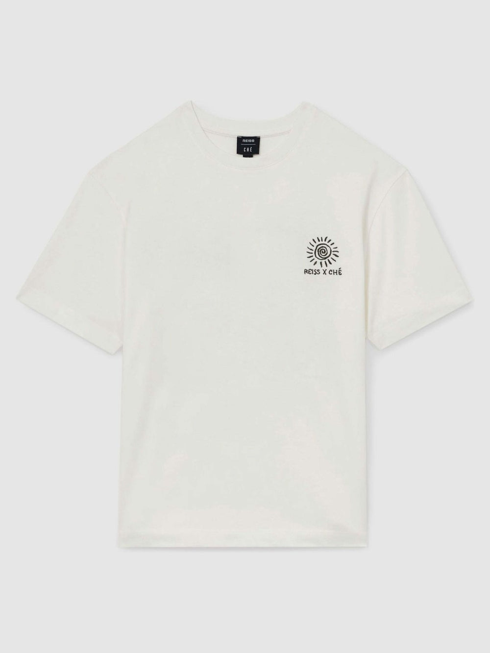 | Ché Cotton Palm-Tree T-Shirt White | Mens