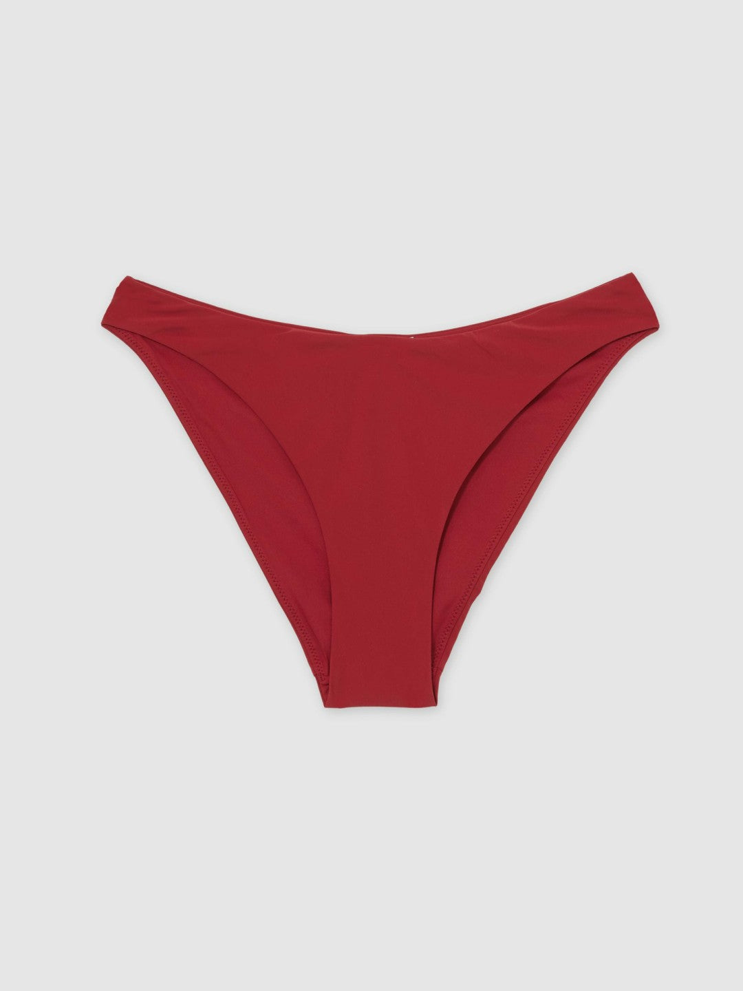 Fixed-Side Bikini Bottoms Dark Red | Womens