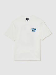 | Ché Cotton Palm-Print T-Shirt White | Mens