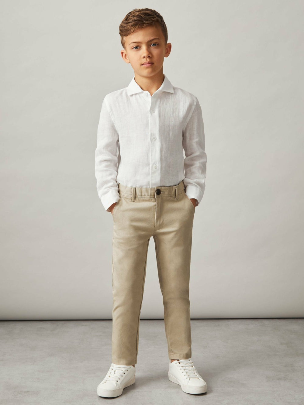 3-9 yrs Slim Fit Casual Chinos Stone | Children