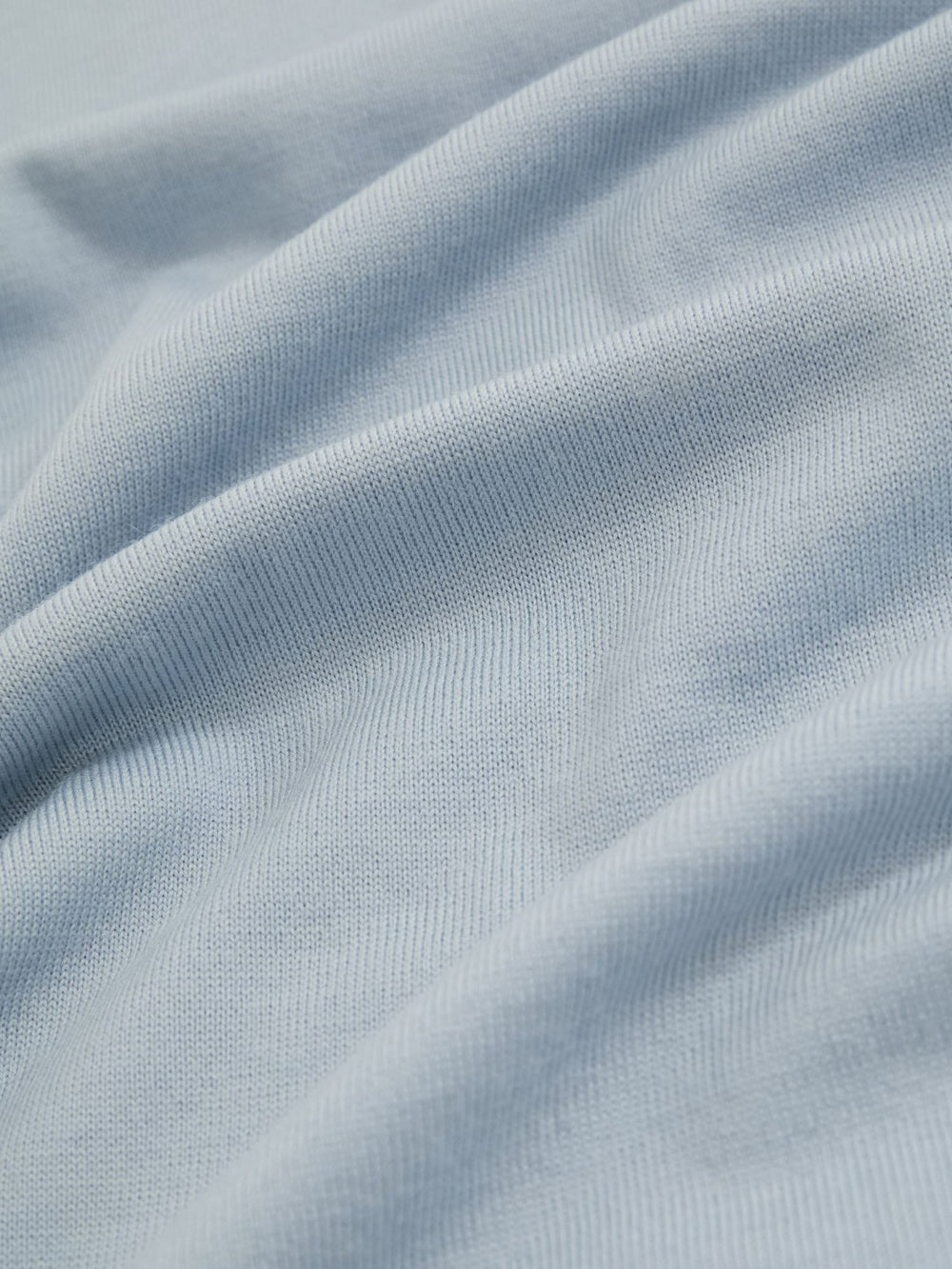 Merino Wool Crew Neck Jumper Soft Blue | Mens
