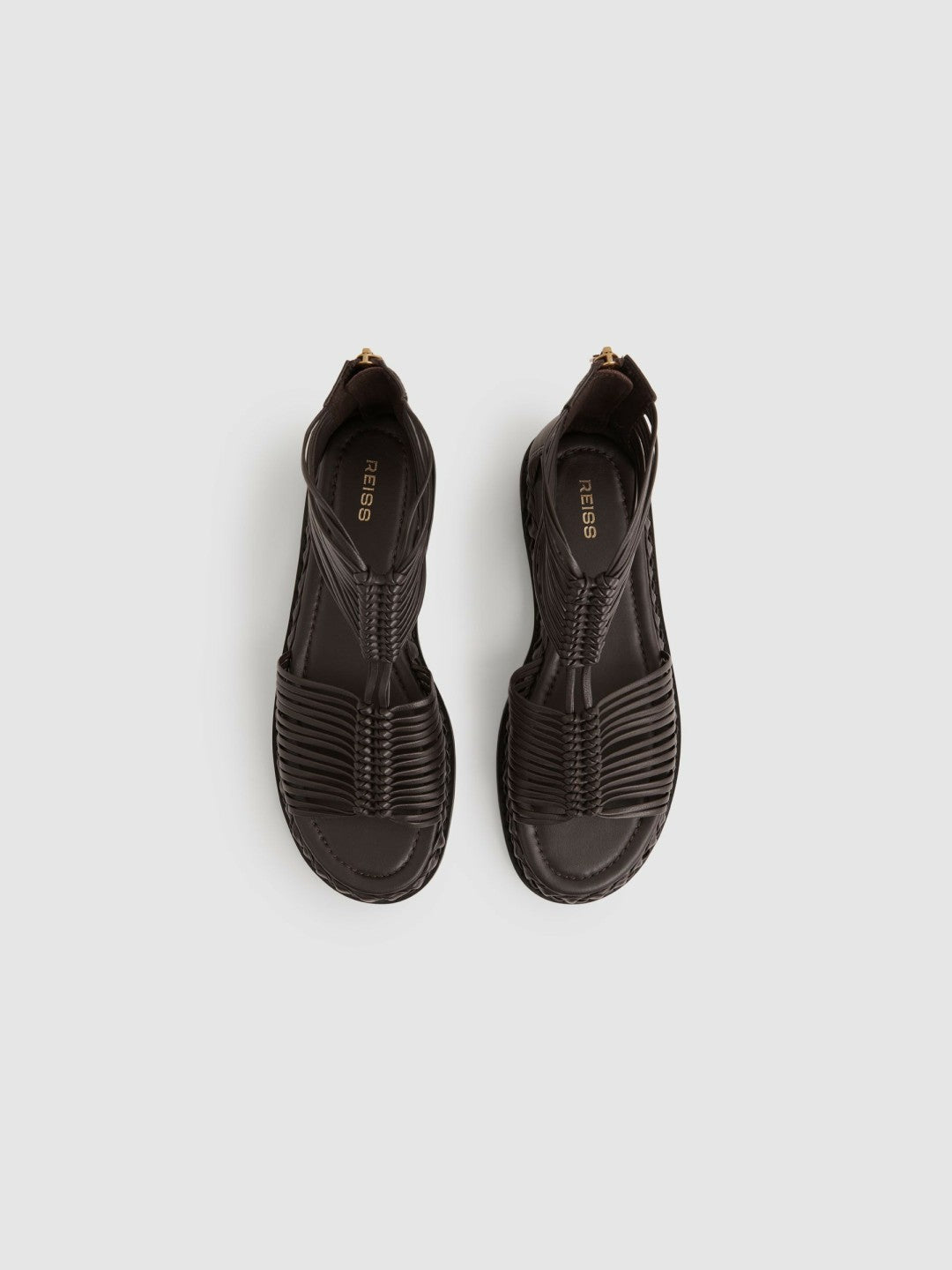 Leather Gladiator Sandals Chocolate | Womens