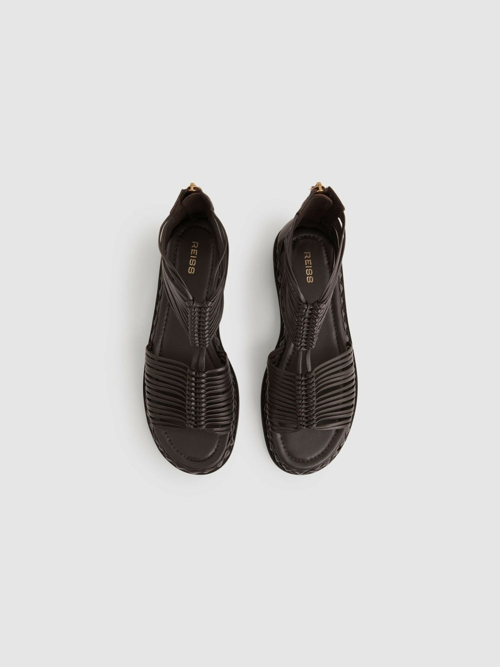 Leather Gladiator Sandals Chocolate | Womens