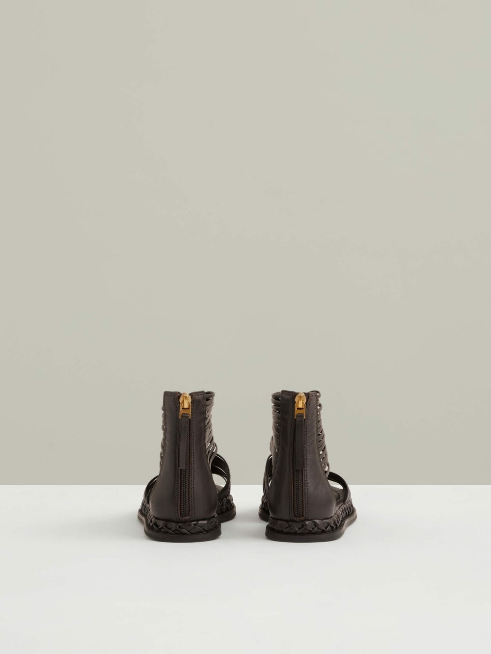 Leather Gladiator Sandals Chocolate | Womens