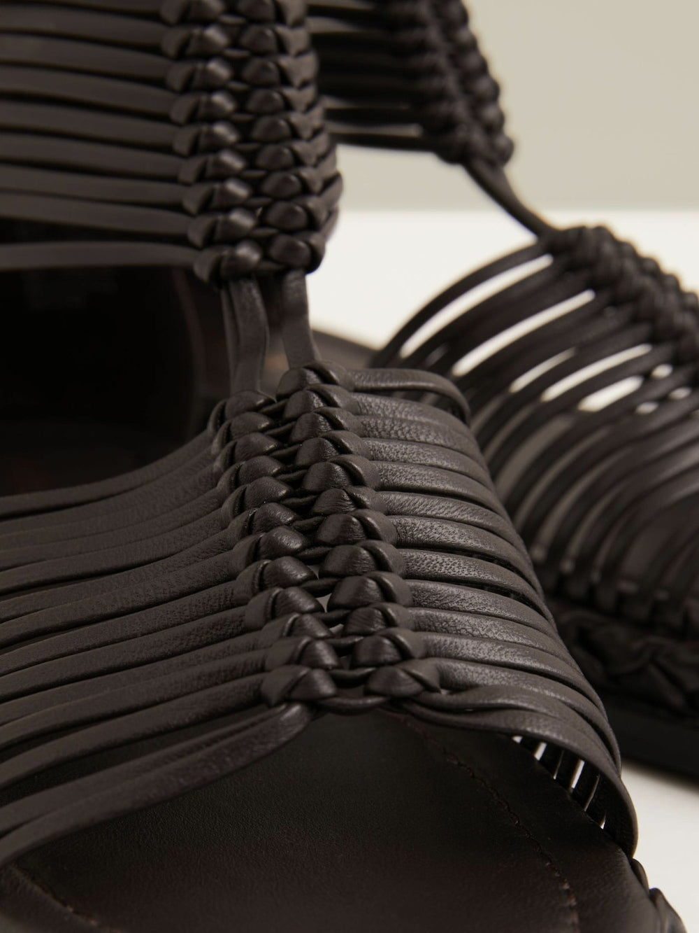 Leather Gladiator Sandals Chocolate | Womens